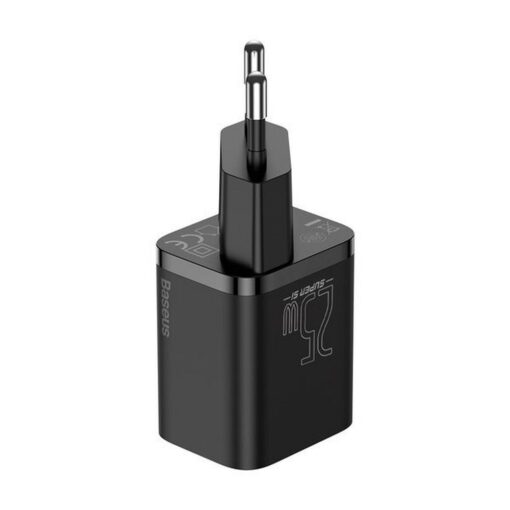 BASEUS Netz-Ladegerät Typ C + Kabel Typ C auf Typ C PD QC3.0 3A 25W TZCCSUP-L01 schwarz – Bild 4