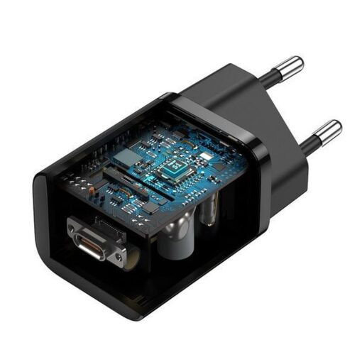 BASEUS Netz-Ladegerät Typ C + Kabel Typ C auf Typ C PD QC3.0 3A 25W TZCCSUP-L01 schwarz – Bild 8