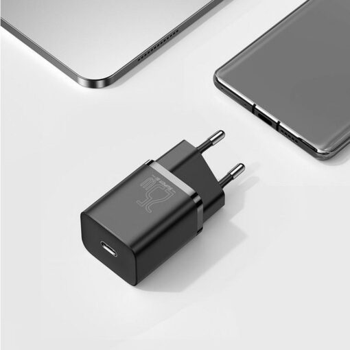 BASEUS Netz-Ladegerät Typ C + Kabel Typ C auf Typ C PD QC3.0 3A 25W TZCCSUP-L01 schwarz – Bild 11