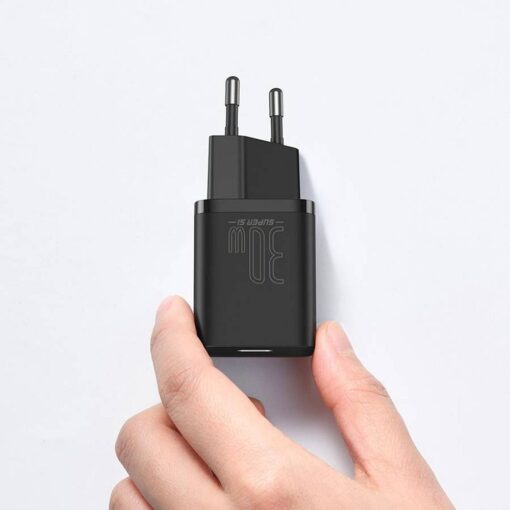 BASEUS Netz-Ladegerät Typ C PD QC3.0 3A 30W CCSUP-J01/CCCJG30CE schwarz – Bild 12