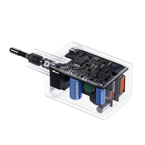 BASEUS USB A + Typ C PD QC3.0 Netz-Ladegerät 30W CCSUPP-E02/CCCJG30UE weiß – Bild 4