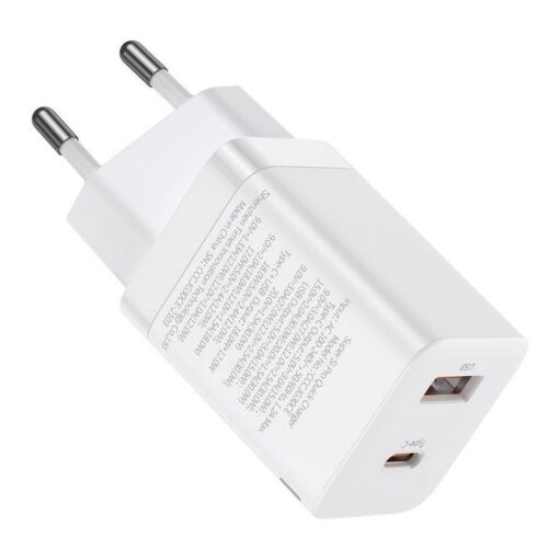 BASEUS USB A + Typ C PD QC3.0 Netz-Ladegerät 30W CCSUPP-E02/CCCJG30UE weiß – Bild 12