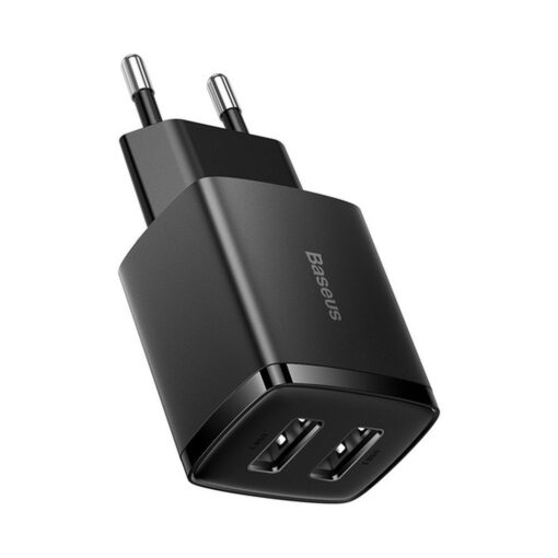 BASEUS wall charger 2 x USB A 2,1A 10,5W CCXJ010201 black – Bild 7