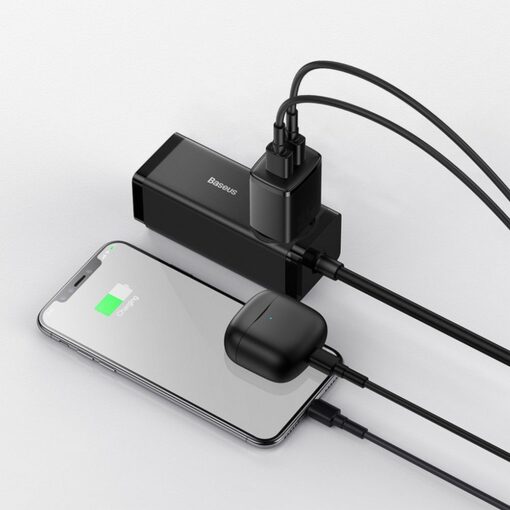 BASEUS wall charger 2 x USB A 2,1A 10,5W CCXJ010201 black – Bild 10