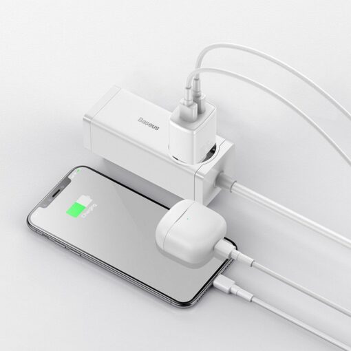 BASEUS wall charger 2 x USB A 2,1A 10,5W CCXJ010202 white – Bild 8