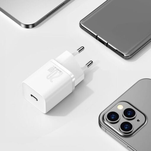 BASEUS wall charger Type C PD QC3.0 20W Super Si CCSUP-B02 white – Bild 9