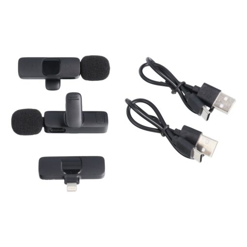 Drahtloses Lightning-Krawattenmikrofon Dual (2 enthalten) K1 schwarz – Bild 11