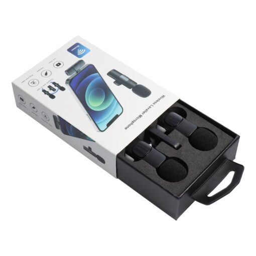 Drahtloses Lightning-Krawattenmikrofon Dual (2 enthalten) K1 schwarz – Bild 13