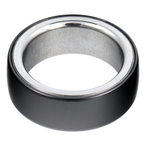 Smart Ring R8- intelligenter Keramikring mit Ladestation Größe 18mm schwarz