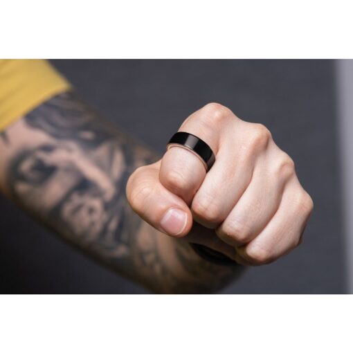 Smart Ring R8- intelligenter Keramikring mit Ladestation Größe 18mm schwarz – Bild 11