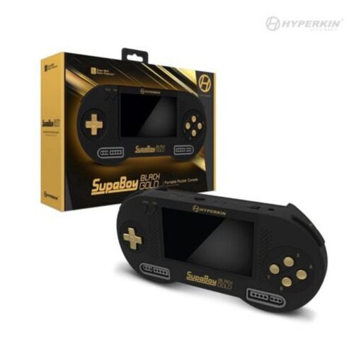HYPERKIN tragbare Spielkonsole SUPABOY M08889-BKC schwarz gold