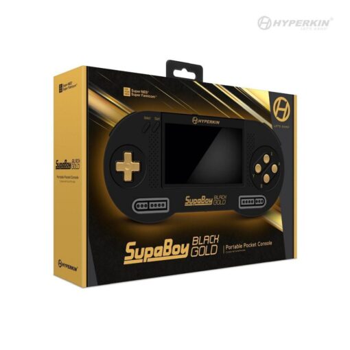 HYPERKIN tragbare Spielkonsole SUPABOY M08889-BKC schwarz gold – Bild 10