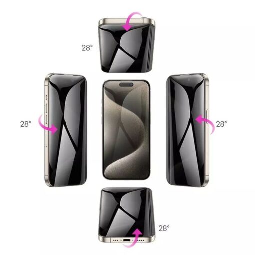 HOCO tempered glass 360-degree for IPHONE 15 – Bild 4