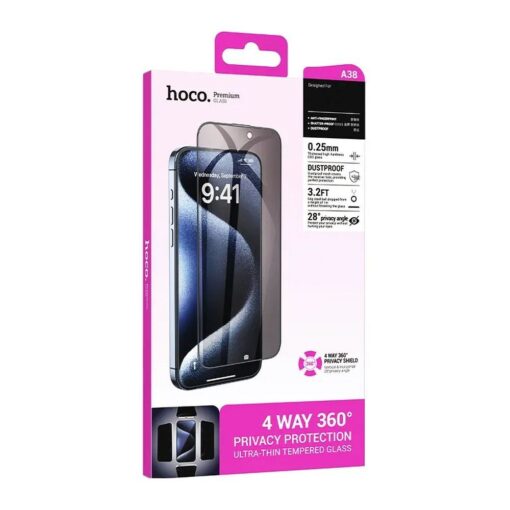 HOCO tempered glass 360-degree for IPHONE 15 – Bild 7