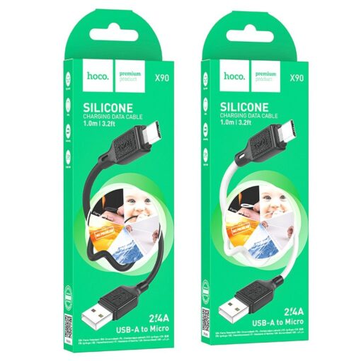HOCO cable USB A to Micro USB 2,4A X90 1m white – Bild 7