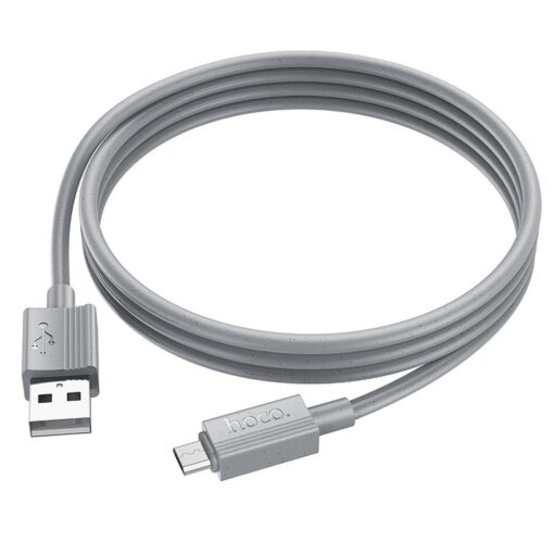 HOCO cable USB A to Micro USB 2,4A X107 1 m gray – Bild 3