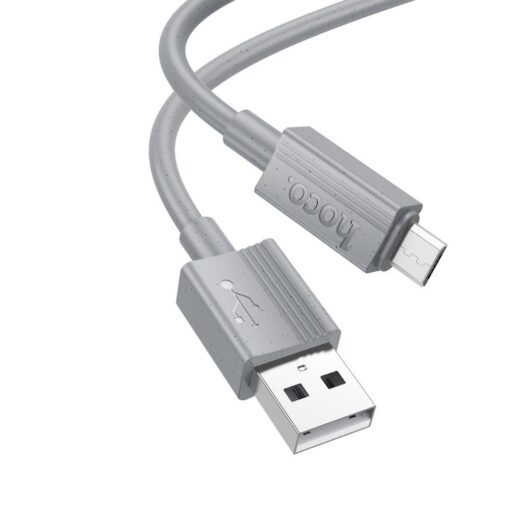 HOCO cable USB A to Micro USB 2,4A X107 1 m gray – Bild 5