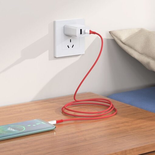 HOCO Kabel Typ C to Typ C Power Delivery PD60W 3A Ferry X70 1m red – Bild 4