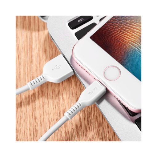 HOCO kabel für iPhone Lightning 8-pin X13 EASY 1 m weiß – Bild 3