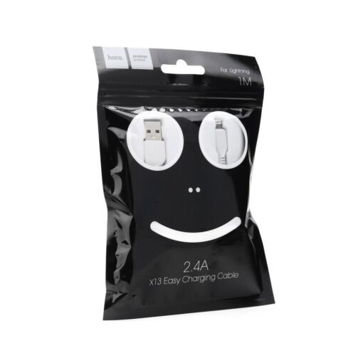 HOCO kabel für iPhone Lightning 8-pin X13 EASY 1 m weiß – Bild 5