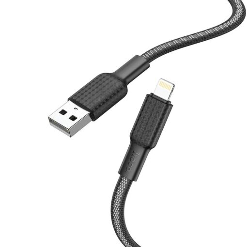 HOCO cable USB A to Lightning 2,4A X69 1 m black white
