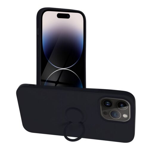 SILICONE RING für IPHONE 14 PRO MAX schwarz