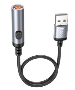 Adapter USB A to cigarette lighter Hoco 0,3 m UA30 black