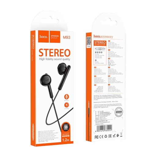HOCO 3,5 mm kabelgebundener Kopfhörer mit Mikrofon M93 schwarz – Bild 6