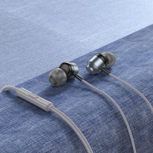 HOCO kabelgebundener Kopfhörer Typ C mit Mikrofon M122 grau – Bild 5