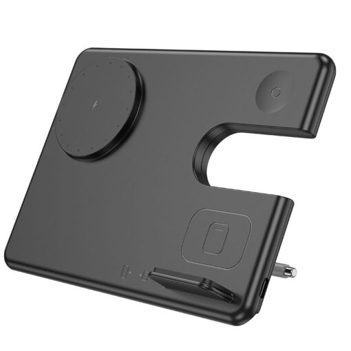 HOCO 3-in-1 induktives Ladegerät kompatibel mit Apple Watch 15W CQ1 schwarz