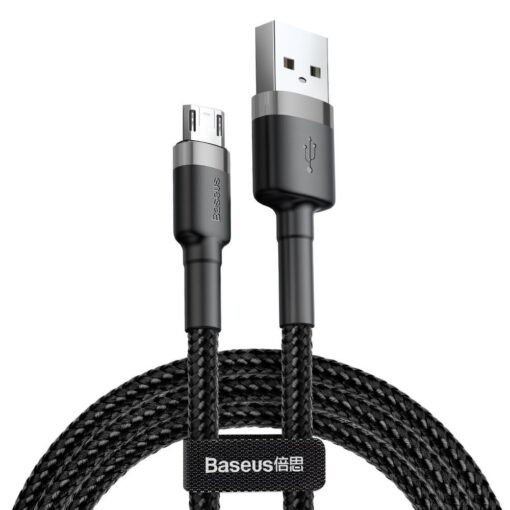 BASEUS kabel USB Cafule Micro 2,4A 3 m schwarz-grau CAMKLF-HG1 – Bild 3