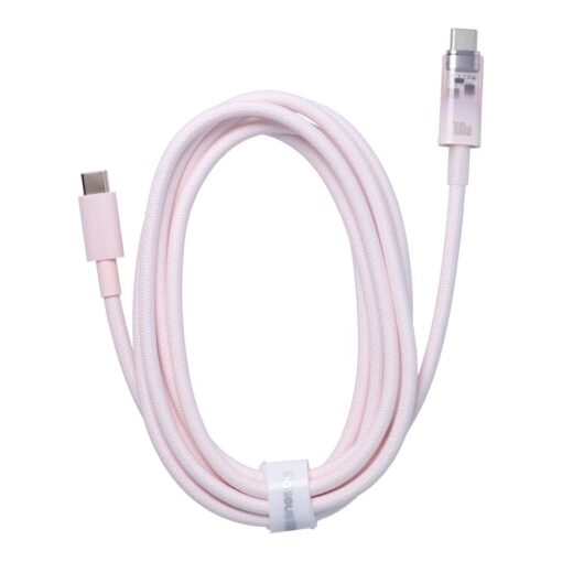 BASEUS Kabel Typ C auf Typ C PD 6A 100W Explorer P10319703411-01 / CB000043 2 m rosa
