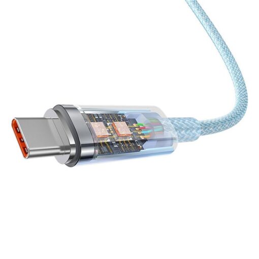 BASEUS Kabel Typ C auf Typ C PD 6A 100W Explorer P10319703311-00 / CB000043 1 m blau – Bild 5