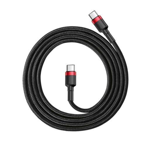 BASEUS kabel Type C to Type C Cafule 3A 1 Meter rot-schwarz – Bild 4