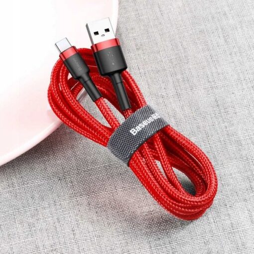 BASEUS cable USB A to Type C QC3.0 3A Cafule CATKLF-B09 0,5 m red – Bild 5