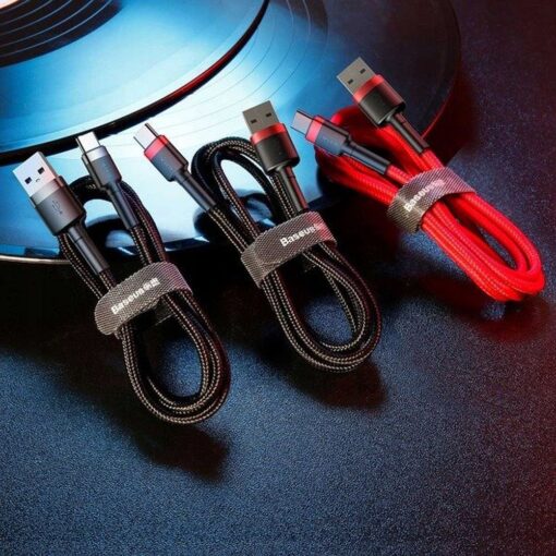 BASEUS cable USB A to Type C QC3.0 3A Cafule CATKLF-B09 0,5 m red – Bild 6