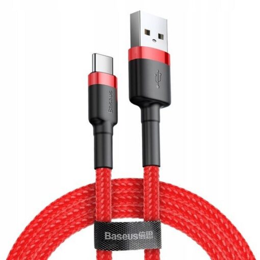 BASEUS cable USB A to Type C QC3.0 3A Cafule CATKLF-B09 0,5 m red – Bild 8