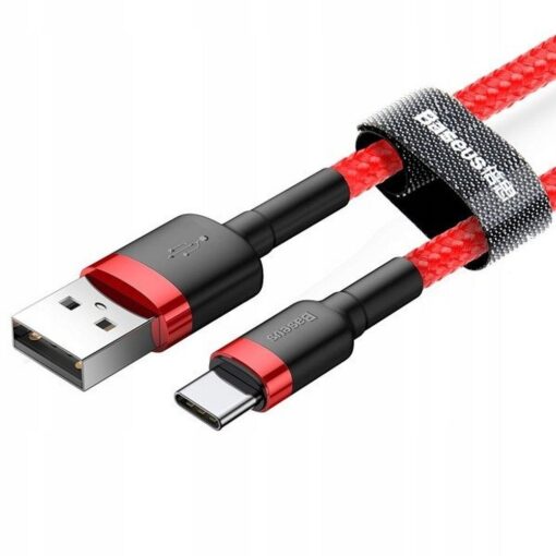 BASEUS cable USB A to Type C QC3.0 3A Cafule CATKLF-B09 0,5 m red – Bild 9