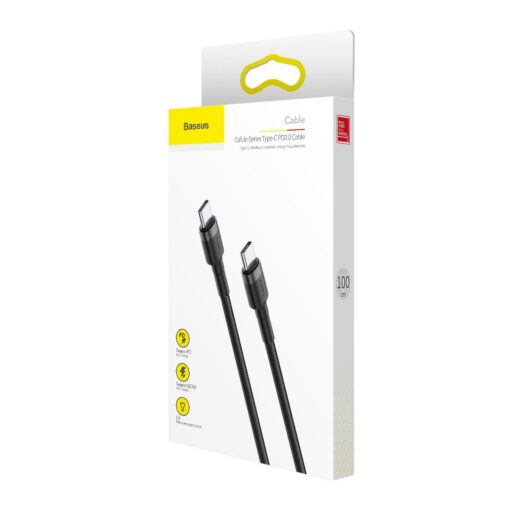 BASEUS cable Type C to Type C Cafule 3A 1M gray+black CATKLF-GG1 – Bild 15