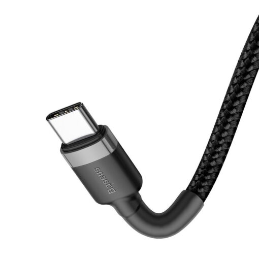 BASEUS cable Type C to Type C Power Delivery PD60W 2.0 (3A 20V) Cafule CATKLF-HG1 2m gray+black – Bild 8