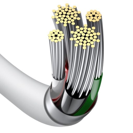 BASEUS Kabel USB für Apple Lightning 8-pin 2,4A Superior Series Fast Charging CALYS-B02 1,5 Meter weiß – Bild 6