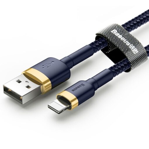 BASEUS kabel USB Cafule for iPhone 2,4A 1 metr gold-blau CALKLF-BV3 – Bild 3