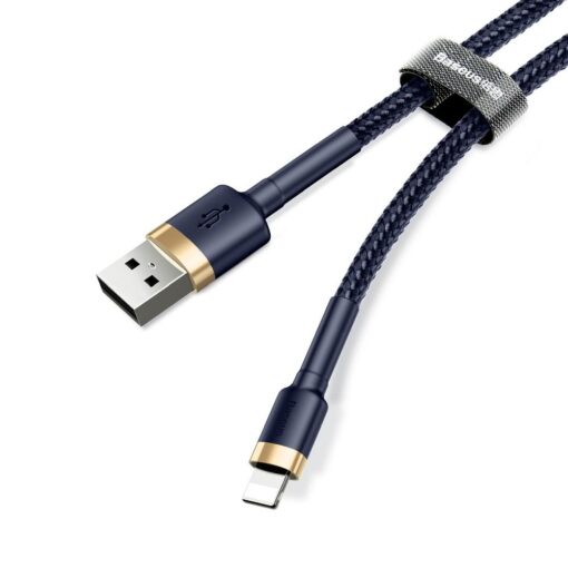 BASEUS kabel USB Cafule for iPhone 2,4A 1 metr gold-blau CALKLF-BV3 – Bild 4