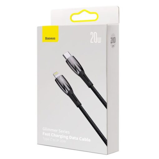BASEUS Kabel Typ C zu Lightning PD 20W Glimmer CADH000101 2 m schwarz – Bild 10