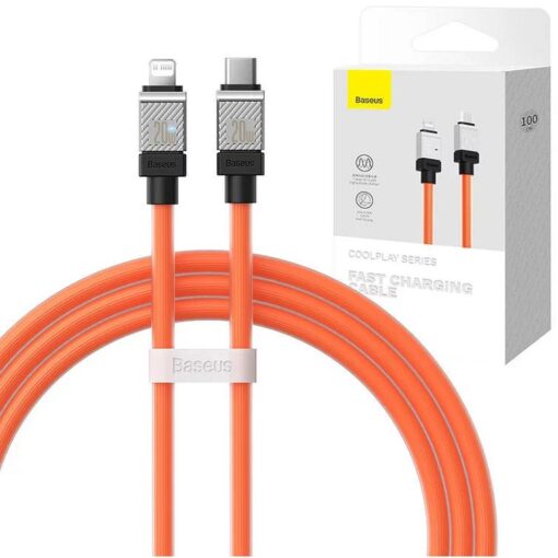 BASEUS Kabel Typ C zu Lightning PD 20W Coolplay CAKW000007 1 m orange – Bild 3