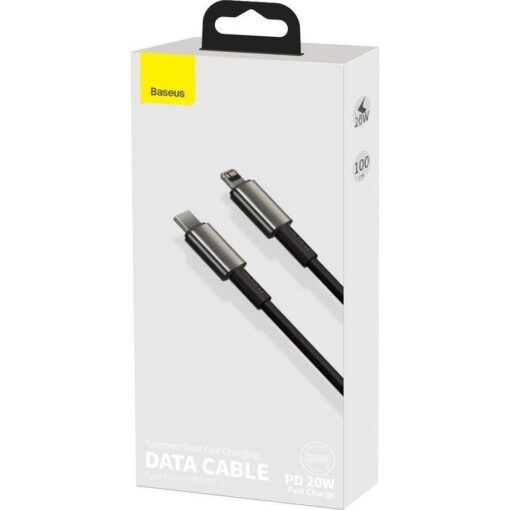 BASEUS Kabel Typ C zu Lightning PD 20W Tungsten Gold CATLWJ-01 2 m schwarz – Bild 8