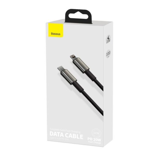 BASEUS Kabel Typ C zu Lightning PD 20W Tungsten Gold CATLWJ-01 1 m schwarz – Bild 8
