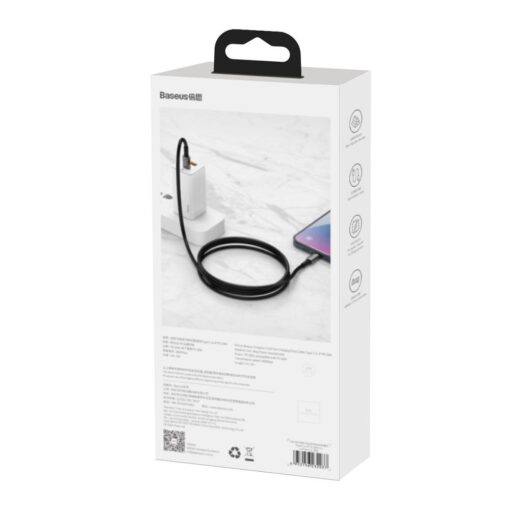 BASEUS Kabel Typ C zu Lightning PD 20W Tungsten Gold CATLWJ-01 1 m schwarz – Bild 9