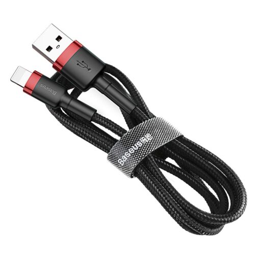BASEUS cable USB A to Lightning 2,4A Cafule CALKLF-B19 1 m black red – Bild 9