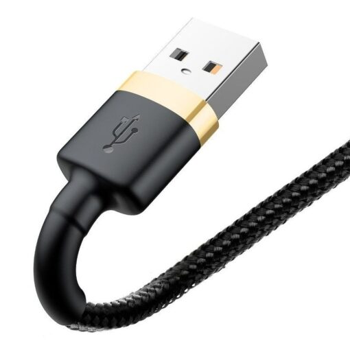 BASEUS cable USB A to Lightning 2,4A Cafule CALKLF-BV1 1 m black gold – Bild 3